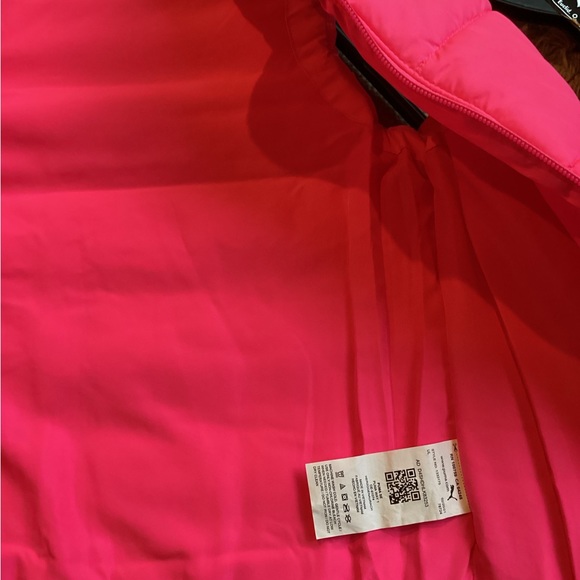 NWOT Puma Girls Neon Pink QUILTED PUFFER WINTER SKI VEST SZ. XS 5-6 - Picture 9 of 10